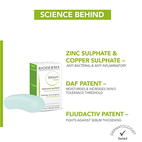 Bioderma Sebium Pain, Anti-Acne Soap - 100gm - View 2 of 3