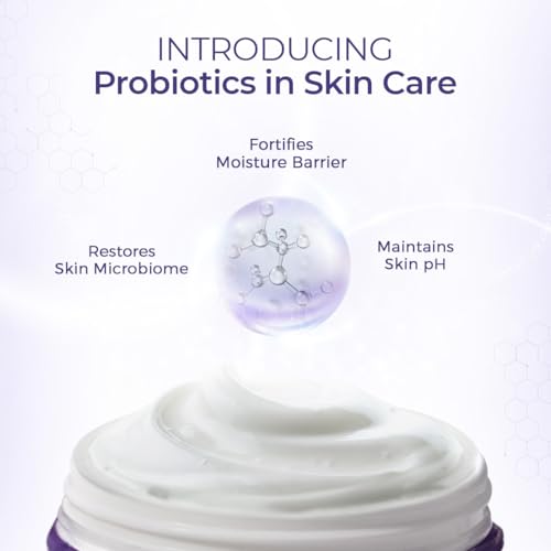 La Shield Probiotic Moisturizer Face Cream | 72 HR Hydration | Soft &amp; Supple Skin | For Dry Skin, Normal Skin, Oily Skin &amp; Sensitive Skin | Quick Absorption I Repairs UV Damage | Dermatologically Tested I 50g (FROM INDIA SAB) - View 3 of 3