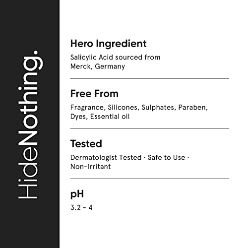 Minimalist 2% Salicylic Acid Serum For Acne, Blackheads &amp; Open Pores | Reduces Excess Oil &amp; Bumpy Texture | BHA Based Exfoliant for Acne Prone or Oily Skin | 30ml (30 ml) - View 4 of 4