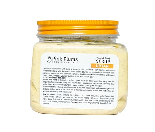 Pink Plums Ubtan Scrub (Face &amp; Body) 380 ML Luxury Collection Paraben Free   (FROM INDIA SAB) - View 2 of 2