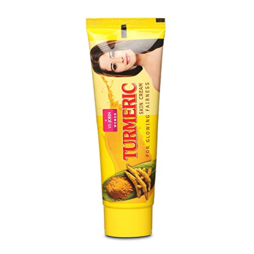VI - JOHN Turmeric Cream | Enriched With Cellule Blanc Skin nourishment lasting glow lightweight 50G each (Pack Of 8 (FROM INDIA SAB)) - View 3 of 3