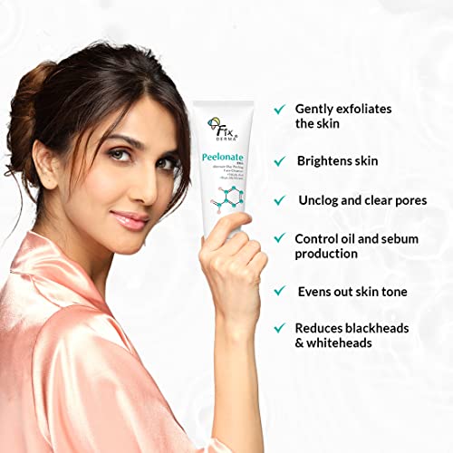 Fixderma Peelonate BHA Face Cleanser, Exfoliator, Face Peeling solution, For Acne-Prone skin, Unclogs skin pores, Removing Pimples, Oil Balanced, Removes Blackheads &amp; Whiteheads - 100ml - View 2 of 2