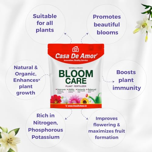 Casa De Amor Bloom Care Organic Essential Fertilizer | Nourish Your Garden for Vibrant Blooms and Healthy Plants-Granules, 900 gm (FROM INDIA)NUZ - View 2 of 6