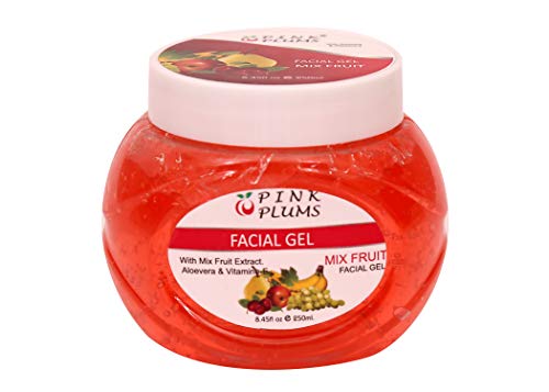 Pink Plums Skin-Whitening Scrub, D-Tan Face Pack, Diamond Massage Cream, Mix Fruit Facial Gel for Face with Vitamin E - 250 ml Each (Combo Pack of 4)  (FROM INDIA SAB) - View 4 of 4