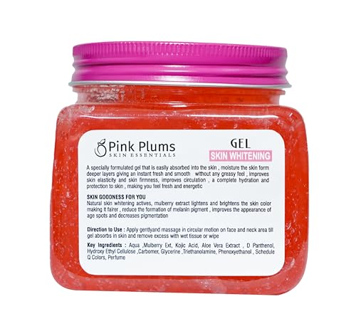 Pink Plums Facial Gel Skin Whitening 380ml (face &amp; body) Luxury Collection Paraben Free(FROM INDIA SAB) - View 3 of 3