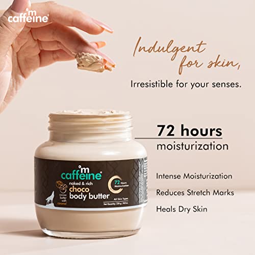 mCaffeine Body Butter for Dry Skin for both Women and Men | Shea Butter Moisturizer with Cocoa Butter &amp; Caffeine | Body Cream for 72Hrs Moisturization | Non-Sticky for All Skin Types (100gm)(FROM INDIA)JEZ - View 2 of 3