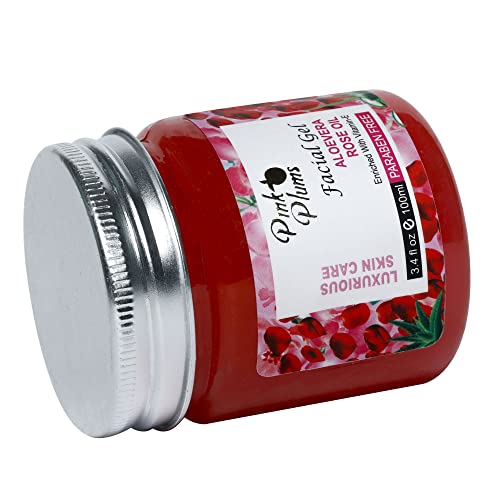 Pink Plums 100 ML Face Gel Aloe Vera Rose Oil For Specification Moisturize &amp; All Skin Types  (FROM INDIA SAB) - View 4 of 4