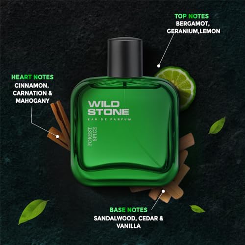 Wild Stone Long Lasting Forest Spice Perfume for Men, 100ml Woody and Spicy Fragrance|Premium Eau De Parfum FROM INDIA (SAM) - View 2 of 3