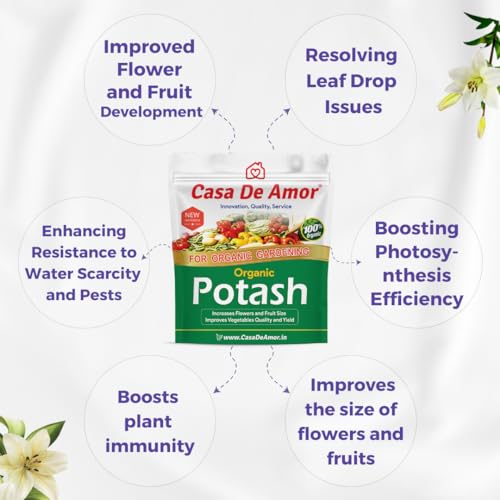 Casa De Amor Organic Potash Essential Fertilizer For Gardening (900 Gm), Granules (FROM INDIA)NUZ - View 2 of 8