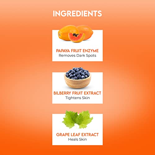 Jovees Herbal Papaya Face Wash For Women/Men | Brightening and Glowing Skin | Removes Pigmentation and Dark Spots | For All Skin Types 120ML(FROM INDIA)JEZ - View 2 of 3