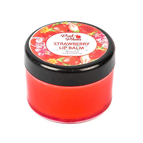 Pink Plums Soft rose and Strawberry Lip Balm for Moisturise Dry &amp; Cracked Lips Combo (Pack-2), Each 15g  (FROM INDIA SAB) - View 3 of 4