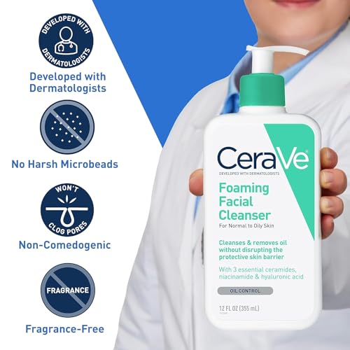 Cerave Foaming Facial Cleanser, 12 Ounce - View 4 of 4