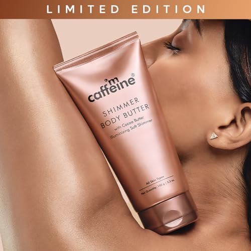 mCaffeine Shimmer Body Butter With Cocoa Butter For Shimmery &amp; Glowing Skin (150 g) - View 3 of 3