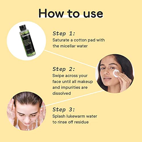 Quench Botanics Mama Cica Deep Pore Cleansing Micellar Water | Made in Korea | For Gentle Cleansing and Makeup Removal Tea Tree Leaf and Green Tea (145ml) (FROM INDIA SAB) - View 3 of 3