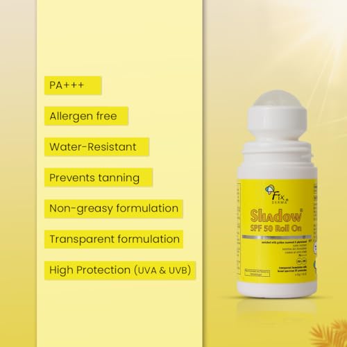Fixderma Shadow SPF 50 Roll On, Sunscreen SPF 50 for Face | Sun Screen Protector SPF 50 | Sunscreen for UVA &amp; UVB Protection | Sunscreen for Women &amp; Men - 30gm - View 4 of 4