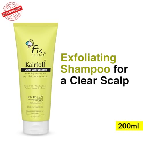 FIXDERMA Kairfoll Rosemary Oil Shampoo For Hair Growth|Crown Guard Shampoo For Hijab,Turbaned Hair&amp;Wigs|Hair Patches&amp;Toupee|Shampoo For Women&amp;Men|Sulphate And Paraben Free Shampoo - 200 Ml - View 2 of 3