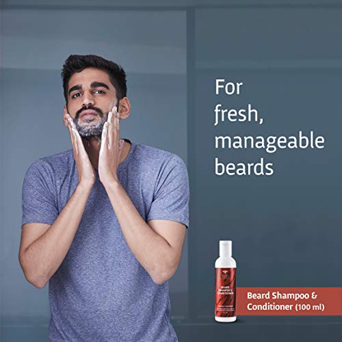 Bombay Shaving Company Beard Shampoo and Conditioner with Wheat Protien, Aloe Vera and Vitamin E for Frizz Free Beard - 100 ml (Wood Scented) FROM INDIA (SAM) - View 3 of 4