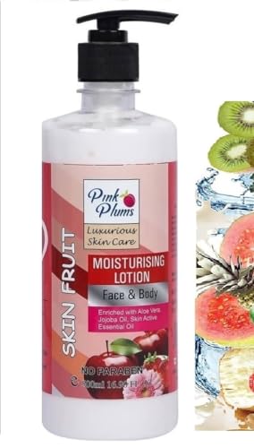 Pink Plums Body Lotion (Face &amp; Body) Mix Fruit (500 ml X 2 pcs Combo Pack) Deep Hydrating Moisturising Lotion/Paraben Free  (FROM INDIA SAB) - View 2 of 3