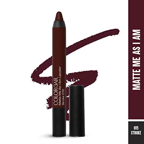 Colorbar Matte me as I am Lipcolor-Stroke, Mauve, 2 g | Moisturize and condition lips| Long Lasting| Waterproof and Smudge-proof (FROM INDIA SAB) - View 2 of 4