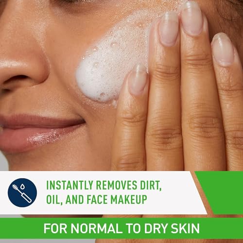 CeraVe Hydrating Cream-to-Foam Cleanser | Hydrating Makeup Remover and Face Wash With Hyaluronic Acid 355ml - View 2 of 4