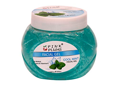 PINK PLUMS Glowing Papaya Gel Scrub, Charcoal Face Pack, Cool Mint Massage Cream, Apricot Scrub And Cool Mint Facial Gel With Vitamin-E Combo (Pack of 5) Each 250ml  (FROM INDIA SAB) - View 5 of 5