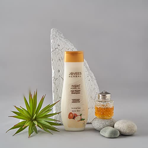 Jovees Herbal Argan Kernal Oil Hair Repair Shampoo For All Hair Types | Strengthen and Repairs Hair | Paraben &amp; Alcohol Free 300ml - View 3 of 3