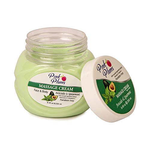 PINK PLUMS Avocado &amp; Spearmint Facial Gel, Massage Cream, Scrub and Gel Scrub For Face, Body With Vitamin-E, For Women's and Men's (All Skin Type) 250ml Each - Pack of 4, COMBO Offer  (FROM INDIA SAB) - View 3 of 3