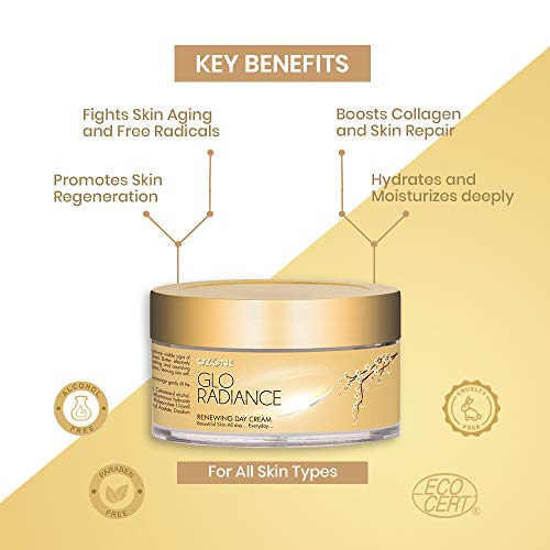 Glo Radiance Renewing Day Cream 50 G For a Glowing, Youthful Looking Complexion. Hydrating and Nourishing Formula to Heal Dull Damaged Skin - Paraben and Sulfate Free (FROM INDIA SAB) - View 3 of 3
