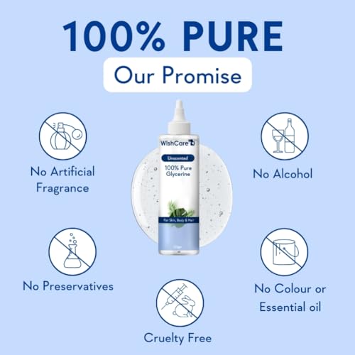 WishCare Unscented Glycerine - 100% Pure &amp; Vegan 250gm - View 2 of 3