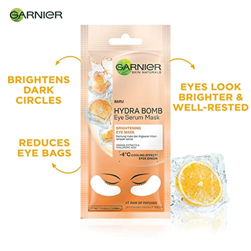 Garnier Skin Naturals, Eye Mask, Hydrating &amp; Revitalising, Hydra Bomb Eye Serum Mask, 1 pc, 6g FROM INDIA (SAM) - View 2 of 3