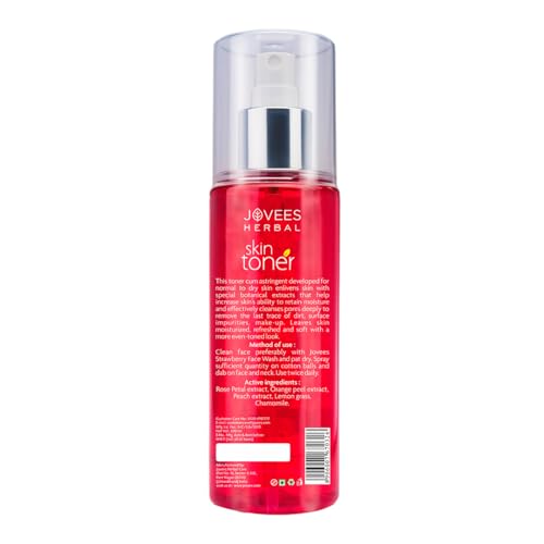 Jovees Herbal Rose Skin Toner| For Youthful Skin, Tightens Pores, Healthy Glow | 100% Natural | For Normal to Dry Skin | Paraben and Alcohol Free | 200ML - View 2 of 4
