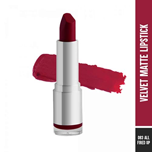 Colorbar Velvet Matte Lipstick, All Fired Up 1, 4.2g | Creamy matte finish | High Pigmented Formula | Lasts upto 5 Hours | Smudgeproof (FROM INDIA SAB) - View 3 of 3