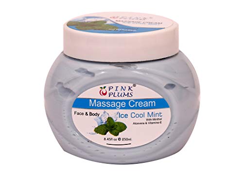 PINK PLUMS Glowing Papaya Gel Scrub, Charcoal Face Pack, Cool Mint Massage Cream, Apricot Scrub And Cool Mint Facial Gel With Vitamin-E Combo (Pack of 5) Each 250ml  (FROM INDIA SAB) - View 3 of 5