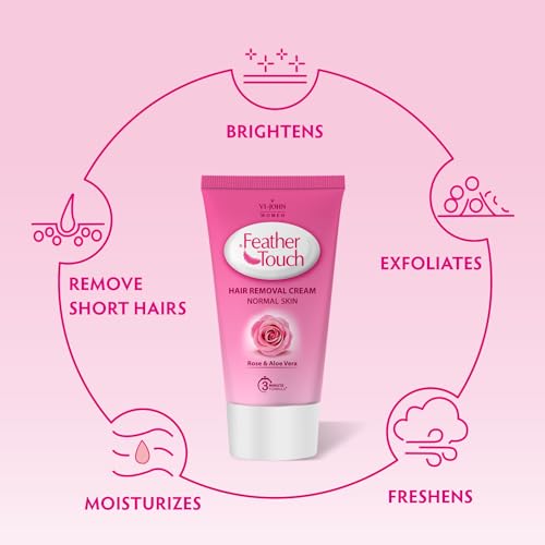 VI - JOHN Feather Touch Hair Removal Lime, Rose and aloe vera Cream (40 Gram each, Set Of 10) (FROM INDIA SAB) - View 3 of 3