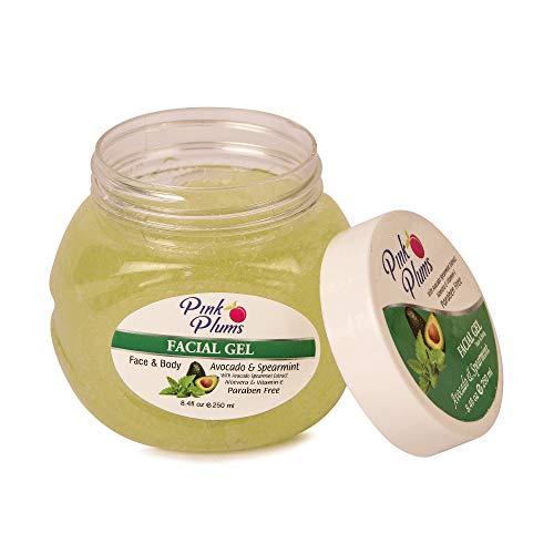 PINK PLUMS Avocado &amp; Spearmint Facial Gel, Massage Cream, Scrub and Gel Scrub For Face, Body With Vitamin-E, For Women's and Men's (All Skin Type) 250ml Each - Pack of 4, COMBO Offer  (FROM INDIA SAB) - View 2 of 3