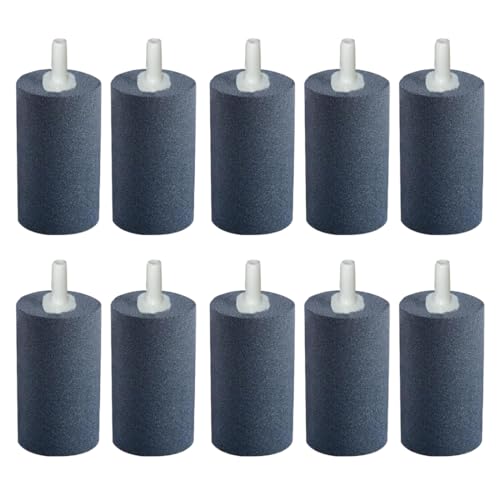 Casa De Amor 1.5 Inch Air Stone Cylinder Bubble Diffuser for Aquarium Fish Tank Air Pump Hydroponics (Grey Color) (Pack of 10) (FROM INDIA)NUZ - Related product