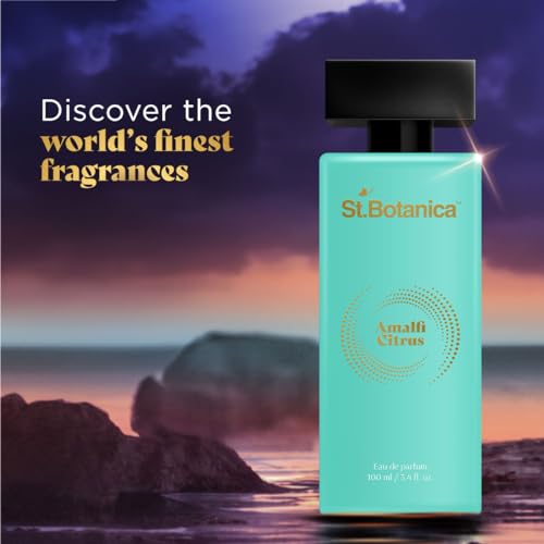St.Botanica Amalfi Citrus Perfume, 100ml | Luxury Perfume for Women | Long Lasting Perfume with Amalfi Lemon, Gardenia &amp; White Honey | Citrus &amp; Floral Scent | Eau De Parfum (FROM INDIA SAB) - View 2 of 3