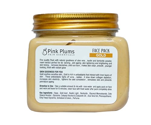 Pink Plums Face Pack Gold 380ml Luxury Collection Paraben Free  (FROM INDIA SAB) - View 2 of 2