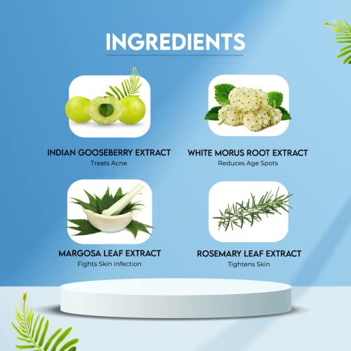 Jovees Herbal Men's Essential Advanced 4 in 1 Moisturizing Face Wash |with Vit C and Vit E | Gives Clean and Clear Skin |For All Skin Types 100g - View 2 of 3