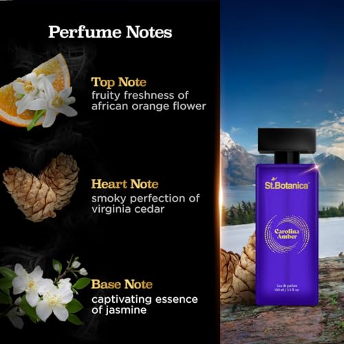 St.Botanica Carolina Amber Perfume| Eau De Parfum for Women | Luxurious Long-lasting Fragrance with African Orange Flower | Fruity, Smoky &amp; Sensual Scent (FROM INDIA SAB) - View 3 of 3
