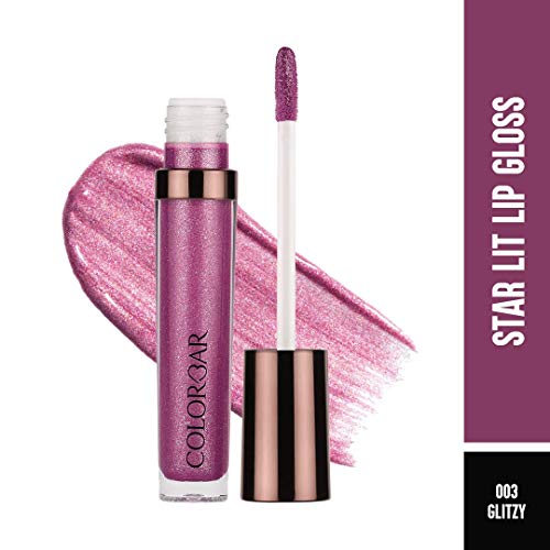 Colorbar Starlit Lip Gloss-Glitzy, Glossy Finish - Pink, 6 ml (FROM INDIA SAB) - View 3 of 3