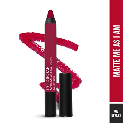 Colorbar Matte me as I am Lipcolor-Devilry, Mauve, 2 g | Moisturize and condition lips| Long Lasting| Waterproof and Smudge-proof (FROM INDIA SAB) - View 2 of 3