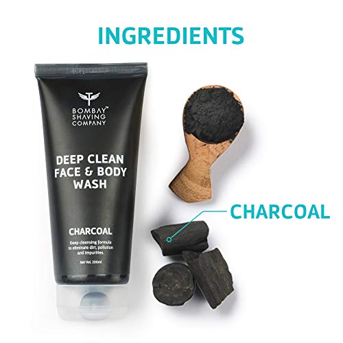Bombay Shaving Company Activated Charcoal Face &amp; Body Wash for removing dirt and impuritities with Anti-Pollution Effect - 200 ml FROM INDIA (SAM) - View 4 of 4
