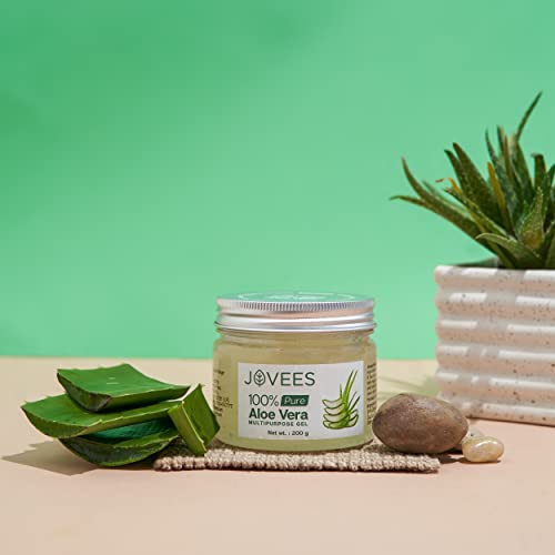 Jovees Herbal 100% Pure Aloe Vera Multipurpose Gel | For Face,Skin &amp; Hair | For Both Men &amp; Women | 200g - View 3 of 3