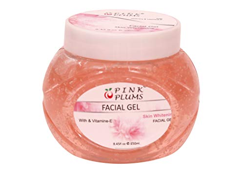 PINK PLUMS Skin-Whitening Facial Gel | Mix Fruit Scrub | Haldi Chandan Face Pack | Mix Fruit Massage Cream with Vitamin E COMBO (Pack of 4) Each 250 ml  (FROM INDIA SAB) - View 2 of 3