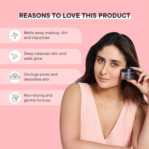 QUENCH Dirt Dissolving Korean Cleansing Balm with Salicylic Acid &amp; Cherry Blossom| Gentle Makeup Remover| Balm-Oil-Milk Texture| Removes Long-Wear Makeup, Sunscreen &amp; Impurities| Made in Korea (50ml) (FROM INDIA SAB) - View 3 of 3