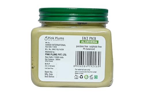 Pink Plums Face Pack Aloe Vera 380ml Luxury Collection Paraben Free  (FROM INDIA SAB) - View 4 of 4