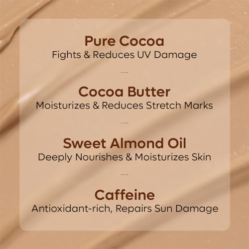 mCaffeine Deep Moisturizing Choco Body Lotion for Dry Skin | All Season Moisturizer for Body with Cocoa Butter &amp; Shea Butter | Non-Sticky Body Lotion for Women &amp; Men (250ml) - View 4 of 4