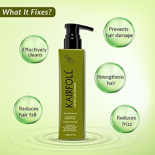 Fixderma Kairfoll Biotin Shampoo for Hair Growth | Hair Shampoo for Women &amp; Men | Shampoo for Hair Fall Control | Anti-Dandruff Shampoo - 200 gm - View 2 of 2