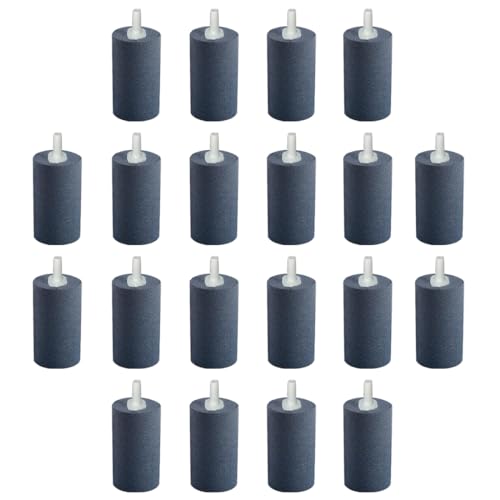 Casa De Amor 1.5 Inch Air Stone Cylinder Bubble Diffuser for Aquarium Fish Tank Air Pump Hydroponics (Grey Color) (Pack of 20) (FROM INDIA)NUZ - Shop at Colombo Mall